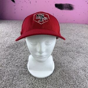 Richardson Hat Cap S/M Pro 414 San Francisco 49ers NFL Football Red Logo Sports‎